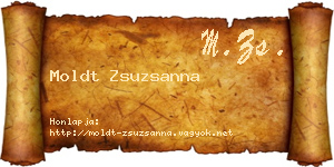 Moldt Zsuzsanna névjegykártya